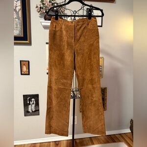 Ann Taylor LOFT Suede Leather Pants